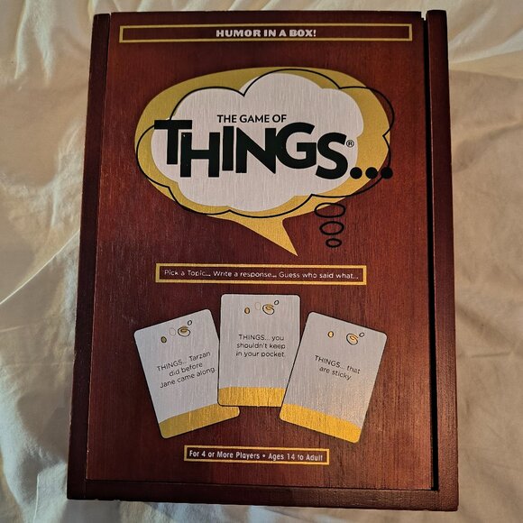 The Game of THINGS... Original Edition (Wooden Box) - Like New, Complete! *SOLD* - Picture 1 of 3